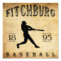 Béisbol 1895 de Fitchburg Massachusetts Foto