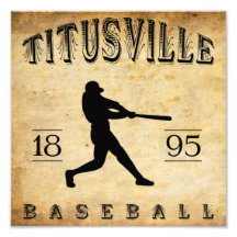 Béisbol 1895 de Titusville Pennsylvania Fotografía