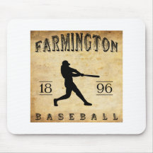 Béisbol 1896 de Farmington Nueva York Alfombrillas De Raton