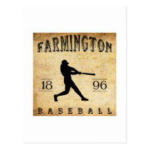 Béisbol 1896 de Farmington Nueva York Tarjeta Postal