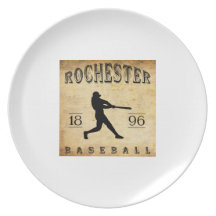Béisbol 1896 de Rochester New Hampshire Platos Para Fiestas
