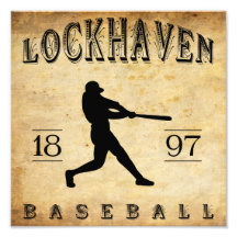 Béisbol 1897 de Lockhaven Pennsylvania Arte Fotográfico