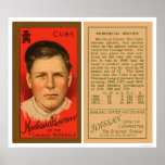 Béisbol 1911 de Brown Cubs de tres dedos Posters