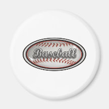 Béisbol 1 imán de frigorifico