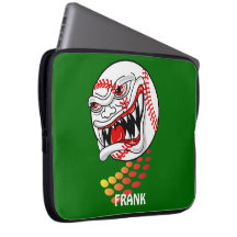 ¡Béisbol con los dientes - personalizable! Fundas Portátiles