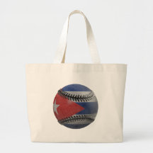 Béisbol cubano bolsa lienzo