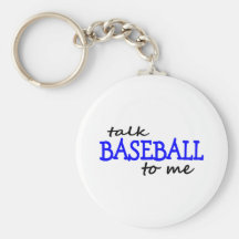 Béisbol de la charla a mí llaveros personalizados