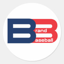 Béisbol de la marca pegatina redonda