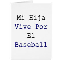 Béisbol del EL del MI Hija Vive Por Tarjetón