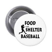 Béisbol del refugio de la comida pin