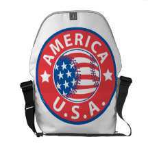 Béisbol los E.E.U.U. de América Bolsas De Mensajería