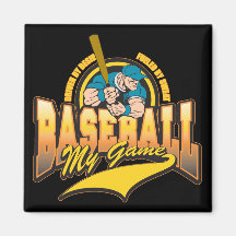 Béisbol mi juego iman para frigorífico