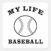 Béisbol mi vida etiqueta