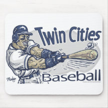 Béisbol Mousepad de las ciudades gemelas Alfombrillas De Ratones