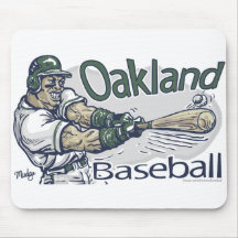 Béisbol Mousepad de Oakland Alfombrilla De Raton