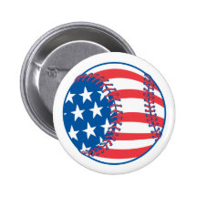 Béisbol patriótico pins