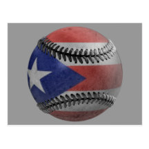 Béisbol puertorriqueño tarjeta postal