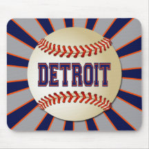 BÉISBOL RETRO DE DETROIT ALFOMBRILLA DE RATONES