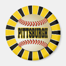 BÉISBOL RETRO DE PITTSBURGH IMANES  