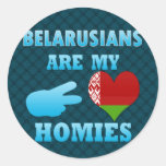 Belarusians es mi Homies Pegatina Redonda