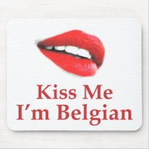 Belga del beso tapete de ratón