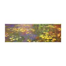 Bella arte de Lilys del agua de Monet Impresion De Lienzo