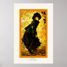 Bella arte del ~ de James Tissot del ~ de octubre Poster
