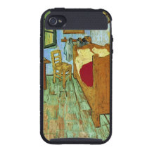 Bella arte del dormitorio de Van Gogh (F484) iPhone 4 Carcasa