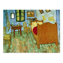 Bella arte del dormitorio de Van Gogh (F484) Tarjetas Postales