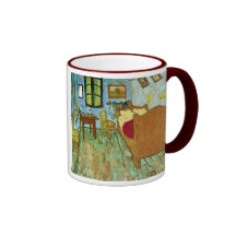 Bella arte del dormitorio de Van Gogh (F484) Taza De Café