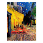 Bella arte del vintage de la terraza del café de V Tarjeta Postal