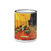 Bella arte del vintage de la terraza del café de V Taza De Café