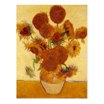 Bella arte del vintage de los girasoles de Van Gog Postales