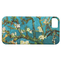 Bella arte floreciente del árbol de almendra de Va iPhone 5 Protectores