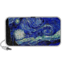bella arte vVan de la noche estrellada de Gogh iPod Altavoces