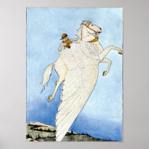 Bellerophon y Pegaso Poster