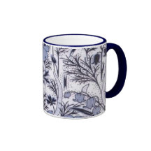 Belleza azul tazas de café
