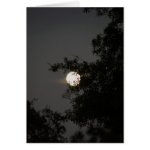 Belleza de la Luna Llena Tarjeton