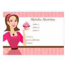 Belleza de la torta plantilla de tarjeta personal