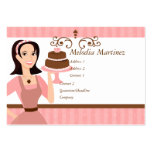 Belleza de la torta tarjetas personales