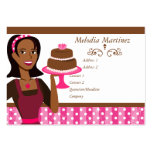 Belleza de la torta tarjetas personales