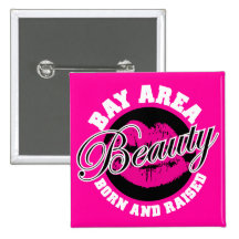 Belleza del área de la bahía - rosa pins