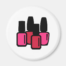 Belleza del esmalte de uñas imanes de nevera