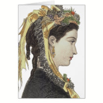 Belleza del Victorian - tarjeta de felicitación -  tarjetas