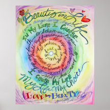 Belleza en poster de la vida