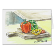 Bellpeppers deliciosos tarjeton