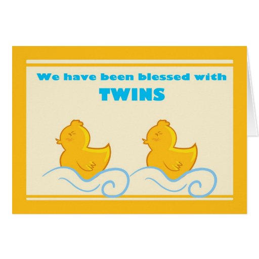 Bendecido con la tarjeta ducky de la invitación de