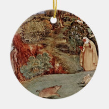 Bendición del santo Brigid de Kildare Ornamento Para Arbol De Navidad