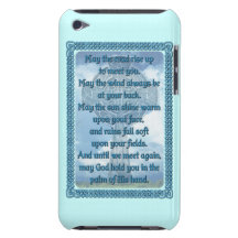 Bendición irlandesa azul iPod touch Case-Mate funda