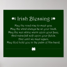 Bendición irlandesa impresiones
